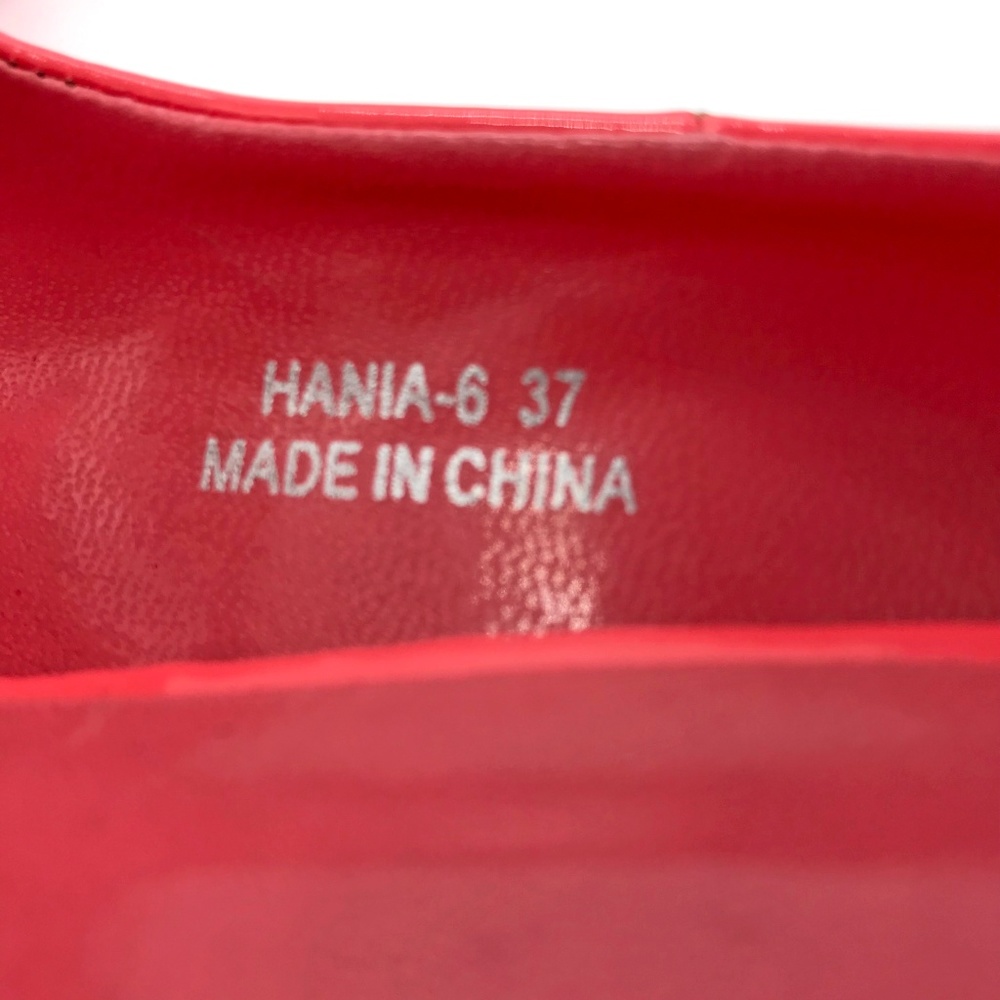 Sarah Chole High Gloss Coral Stiletto Shoe 37 US 7 - Picture 8 of 8